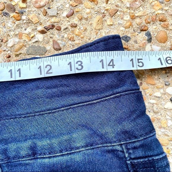 YMI High Rise Dark Wash Denim Jean Shorts 5 - Picture 7 of 10